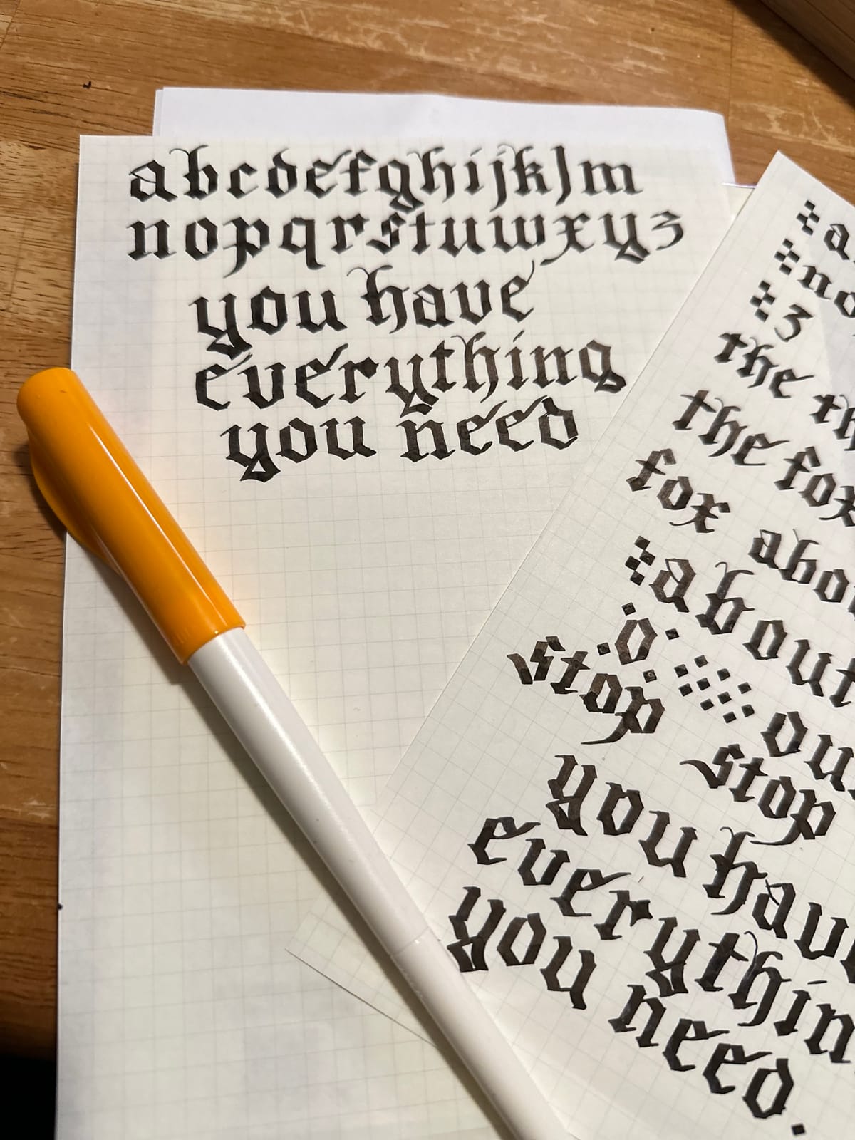 Gothic Blackletter Calligraphy